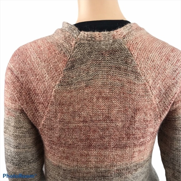 Anthropologie Knitted & Knotted Wool Mohair Open Drape Warm Cardigan Sweater - Picture 7 of 10